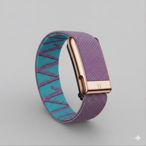 New Whoop MG Pink/Blue Band with Rose Gold Clasp/Hook/Trim - whoop mg life